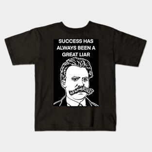 FRIEDRICH NIETZSCHE quote .7 - ink portrait Kids T-Shirt